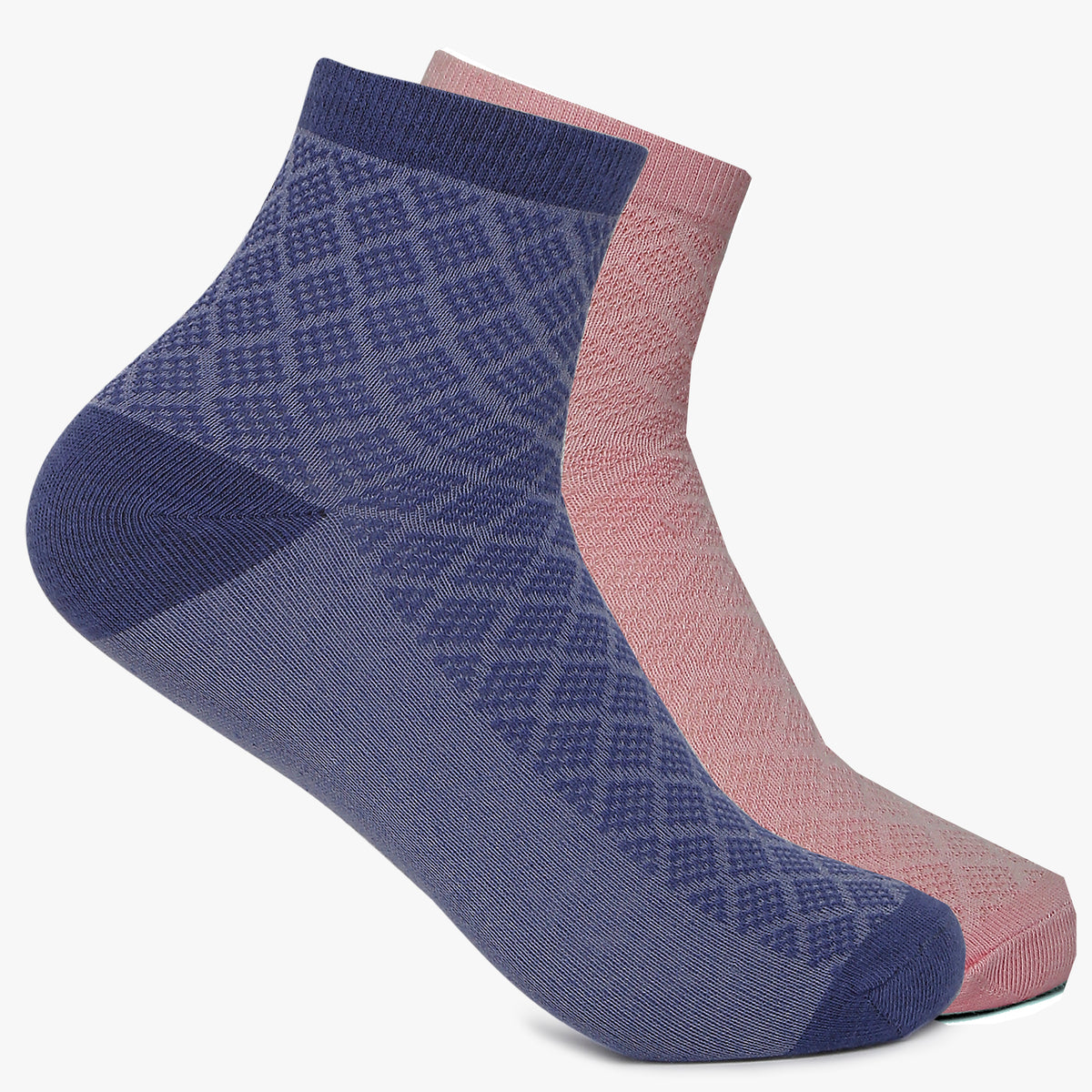 Womens Cotton Polyester Printed Socks (Pack of 2)