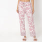 Regular Fit Floral Top with Pyjama Sleepwear Set