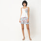 Regular Fit Floral Slip with Short Set