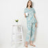 Regular Fit Printed Shirt with Pyjama Set
