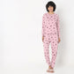 Regular Fit Heart T-Shirt with Pyjama Sleepwear Set
