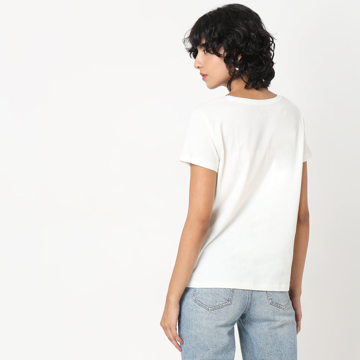 Regular Fit Solid T-Shirt