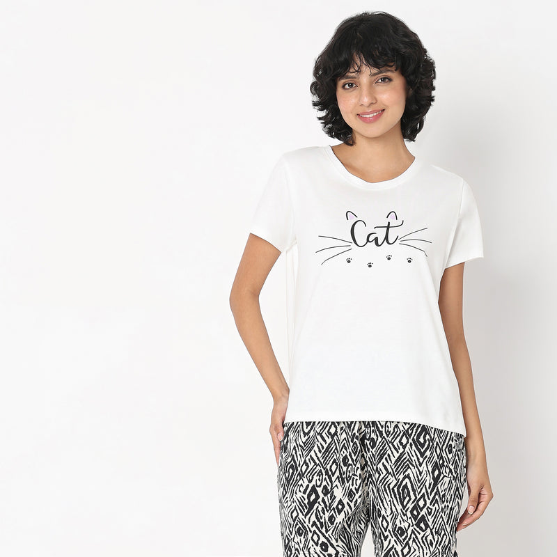 Regular Fit Printed T-Shirt