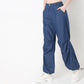 Regular Fit Solid Mid Rise Parachute Pant