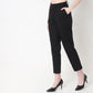 Regular Fit Solid Mid Rise Trousers