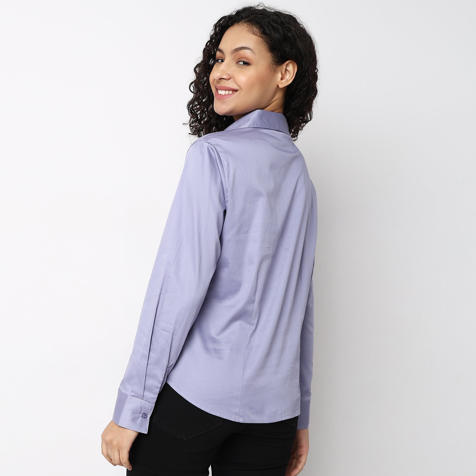Regular Fit Solid Shirt