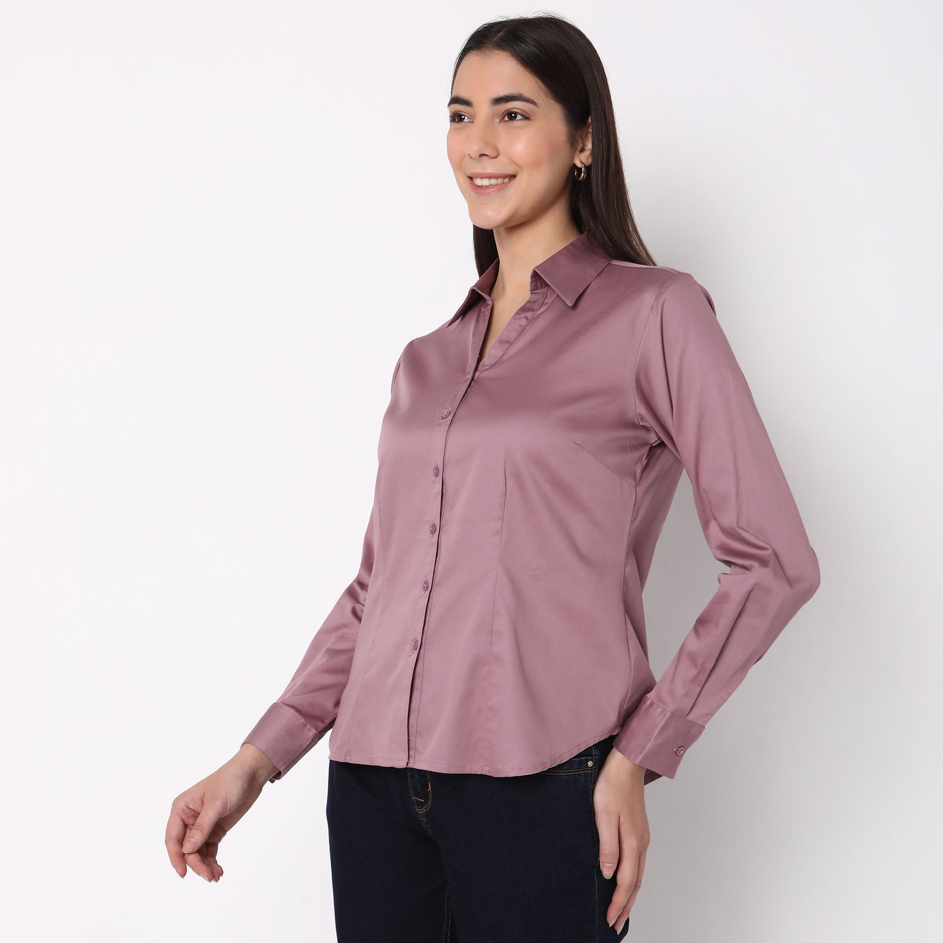Regular Fit Solid Shirt