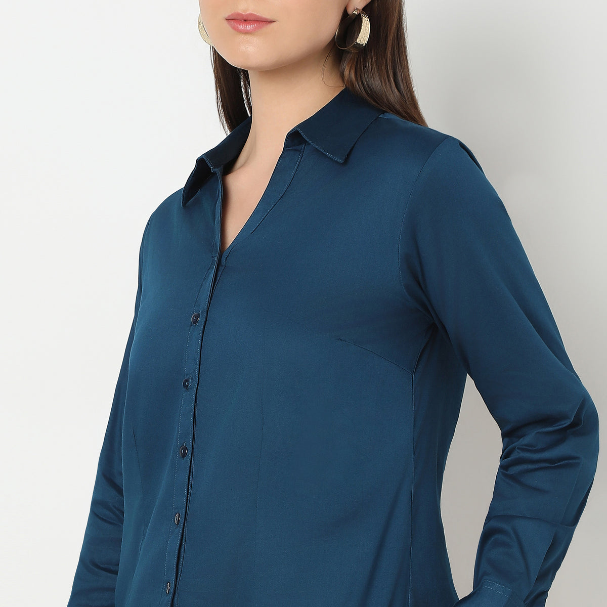 Regular Fit Solid Shirt