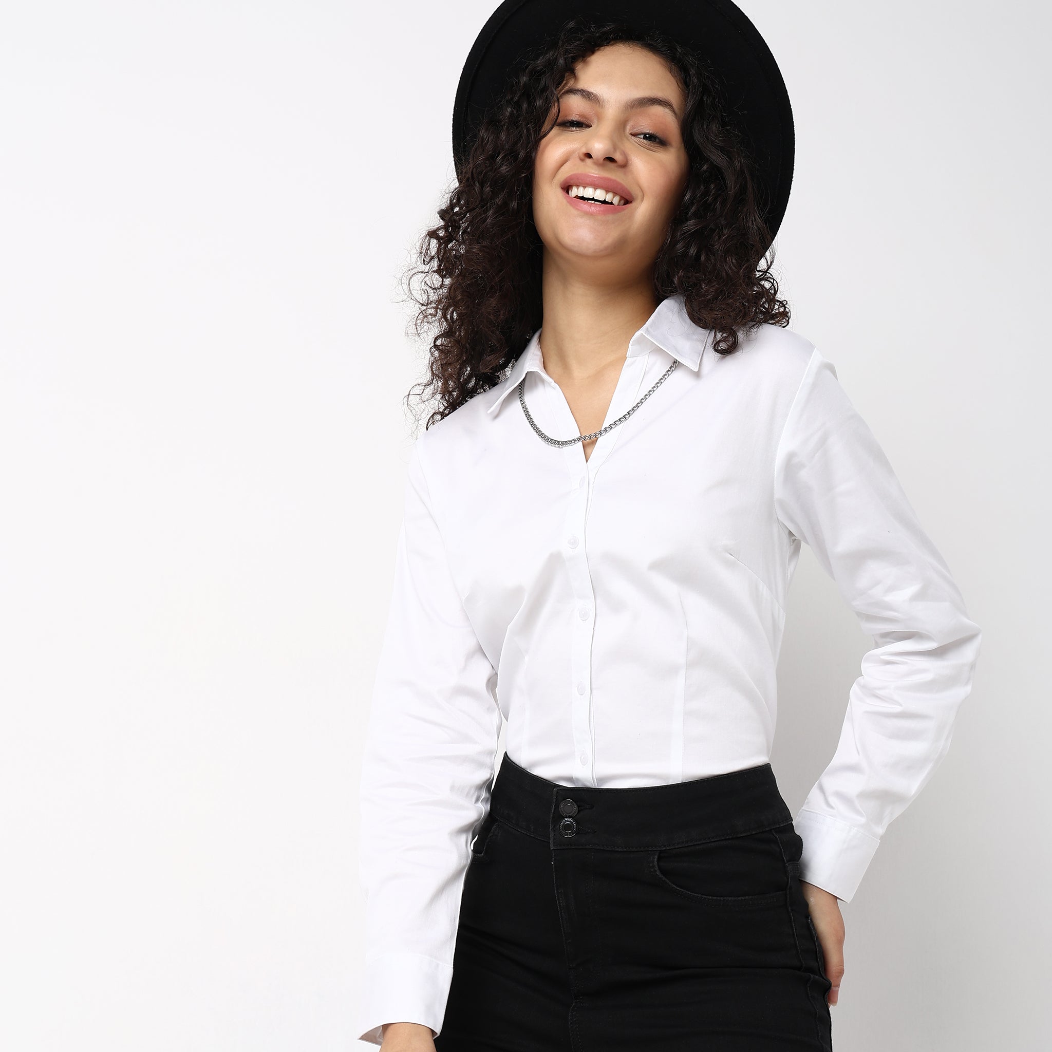 Regular Fit Solid Shirt