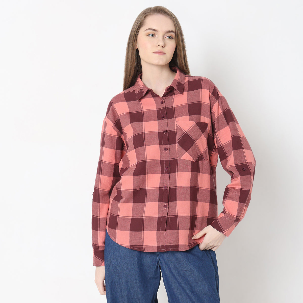 Oversize Checkered Shirt