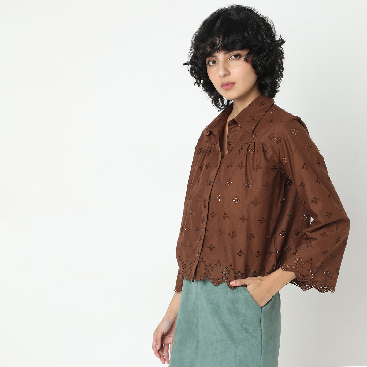 Regular Fit Embroidered Shirt