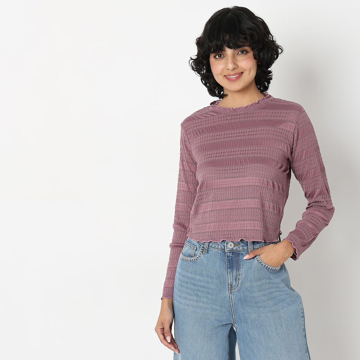 Slim Fit Solid Top