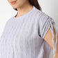 Betty Fashion Dolman Sleeve Top With Extended shoulder With Drawstring Tie Detail