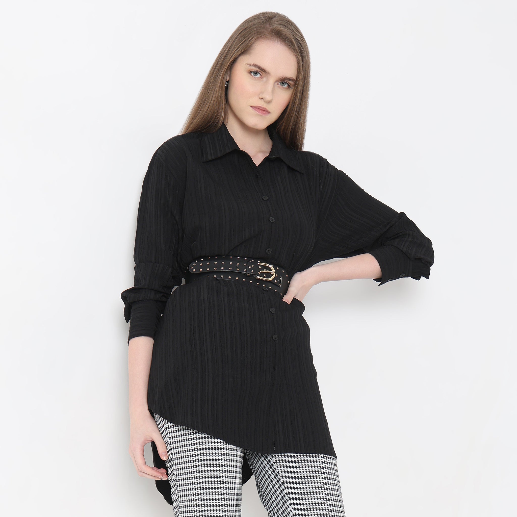 Regular Fit Solid Tunic