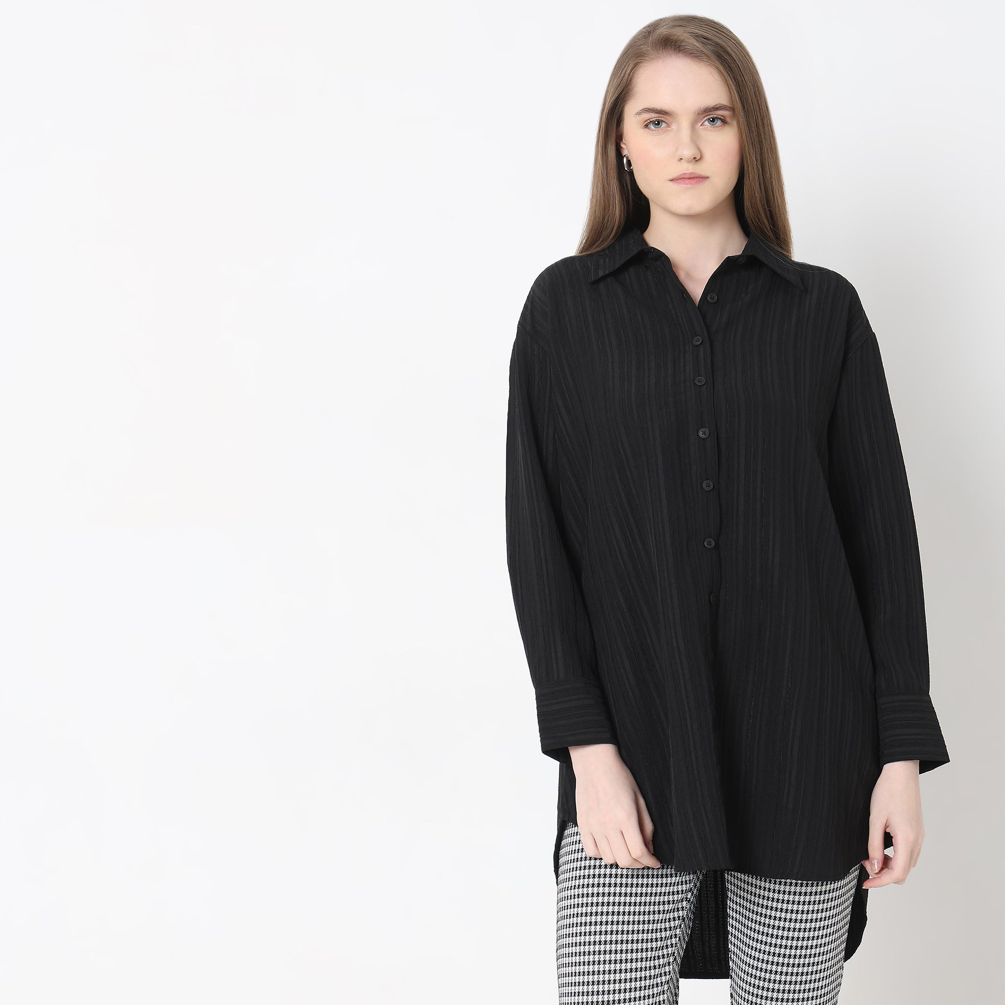 Regular Fit Solid Tunic