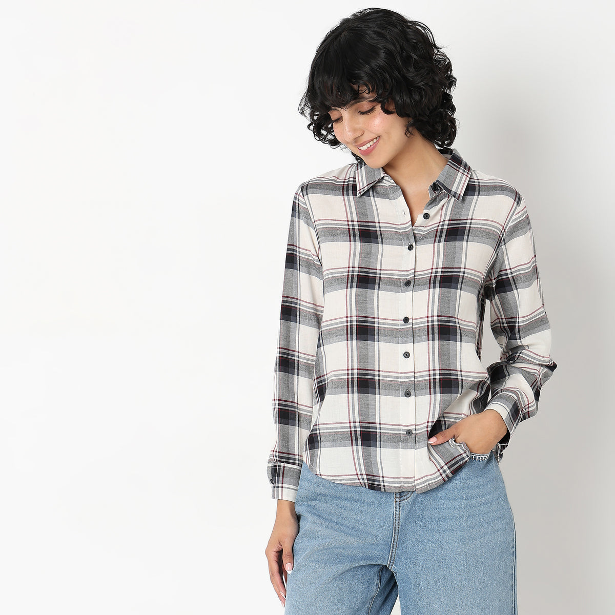Regular Fit Checkered Shirt