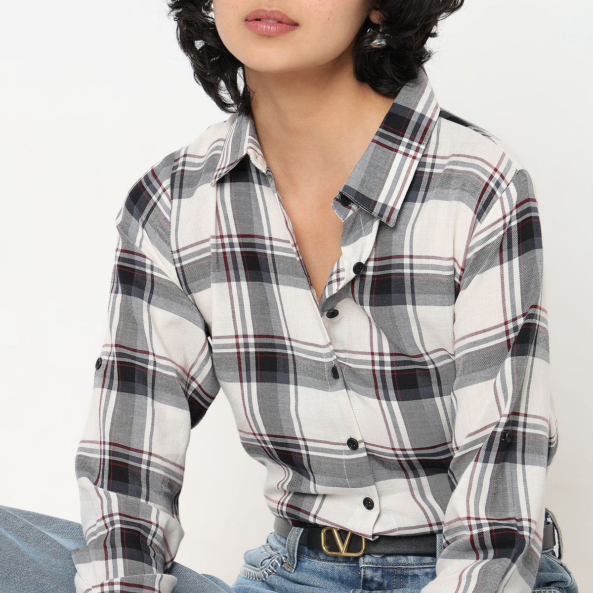 Regular Fit Checkered Shirt