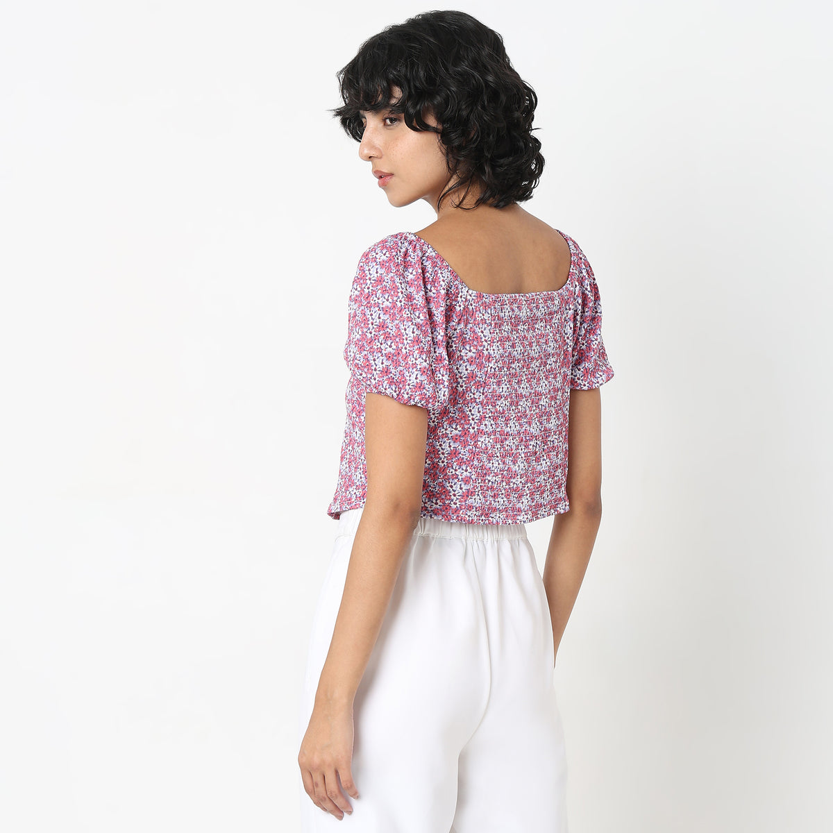 Slim Fit Printed Top