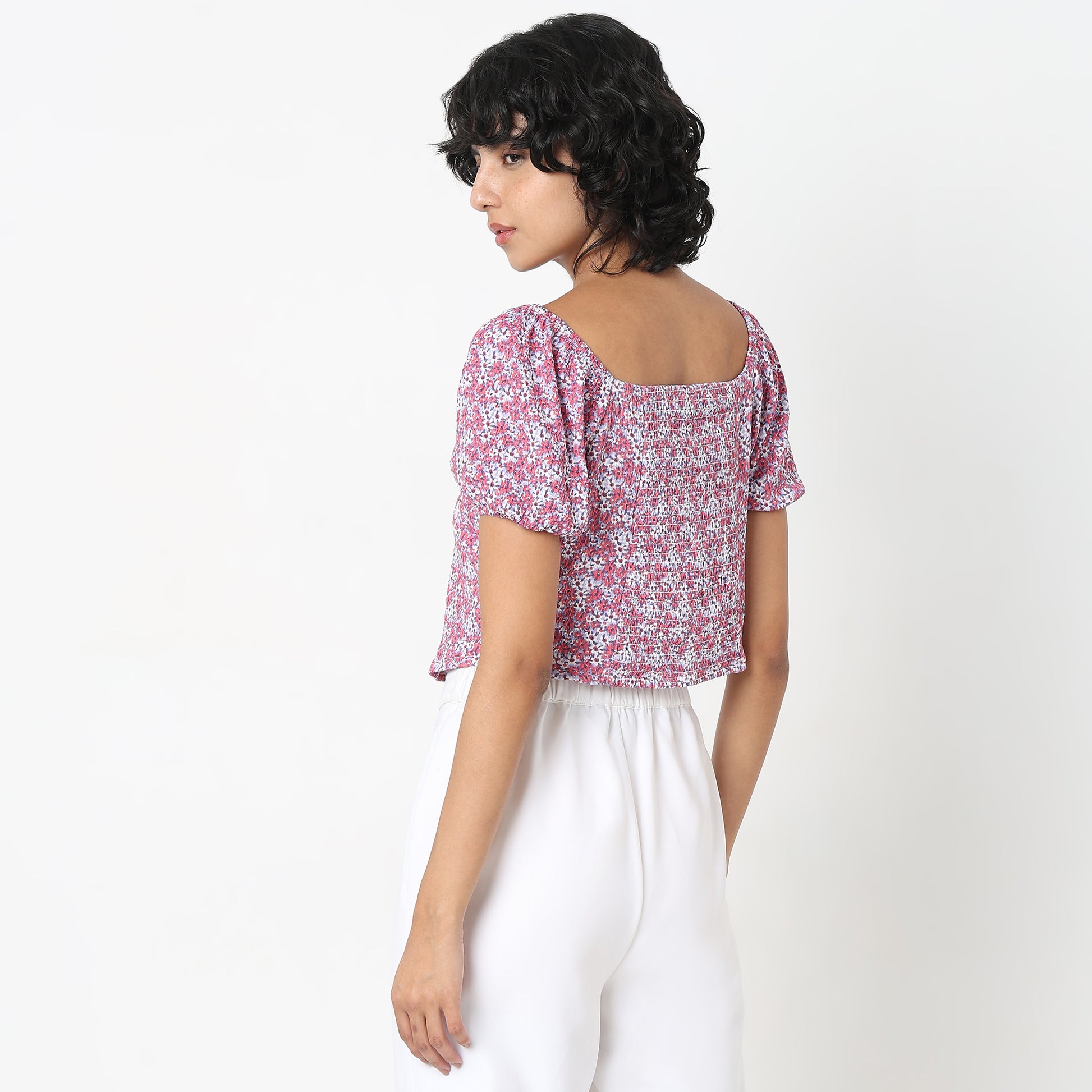 Slim Fit Printed Top