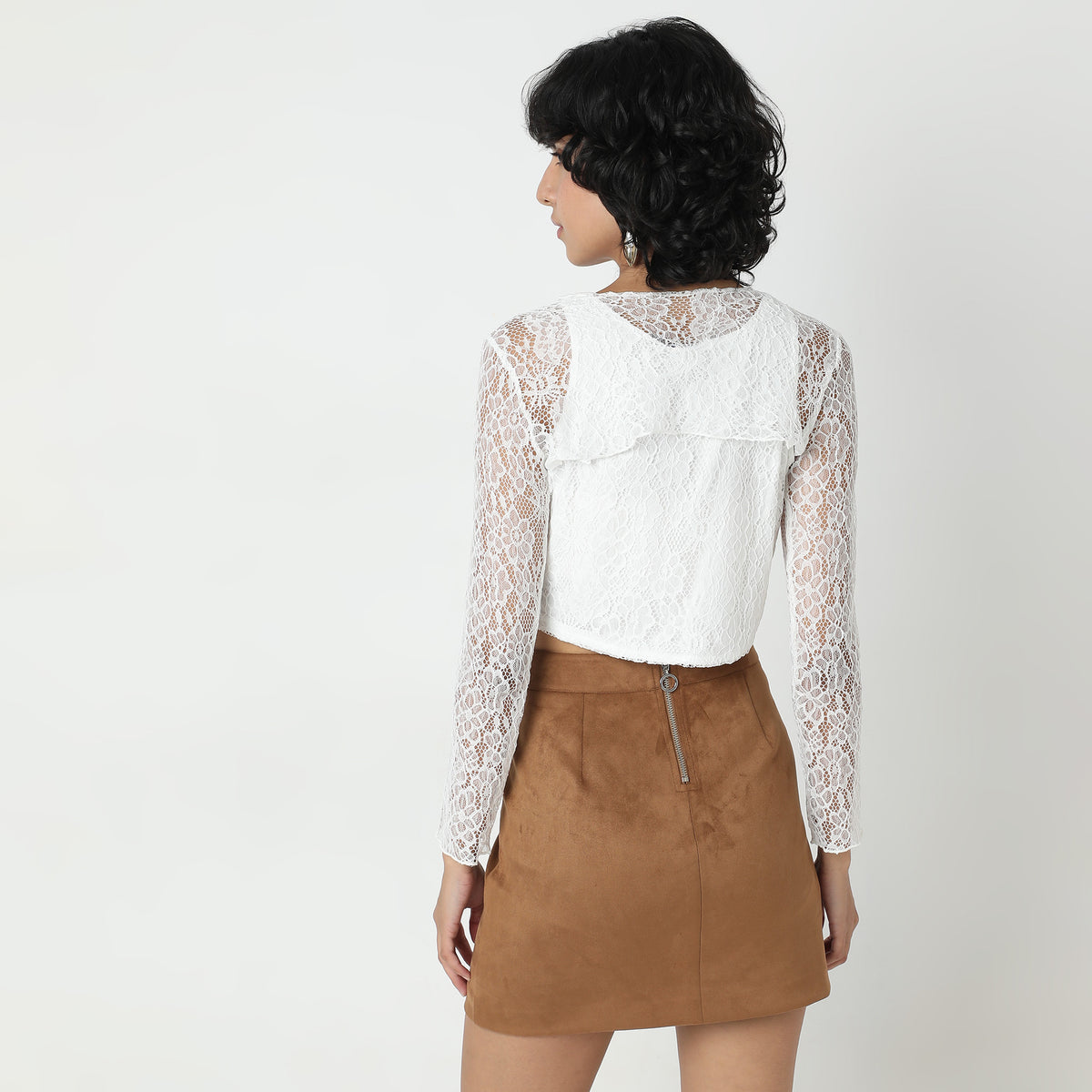 Slim Fit Embroidered Top