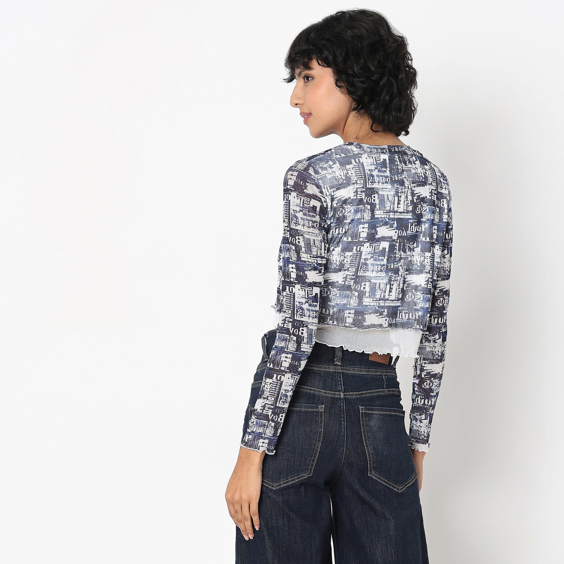 Regular Fit Printed Top