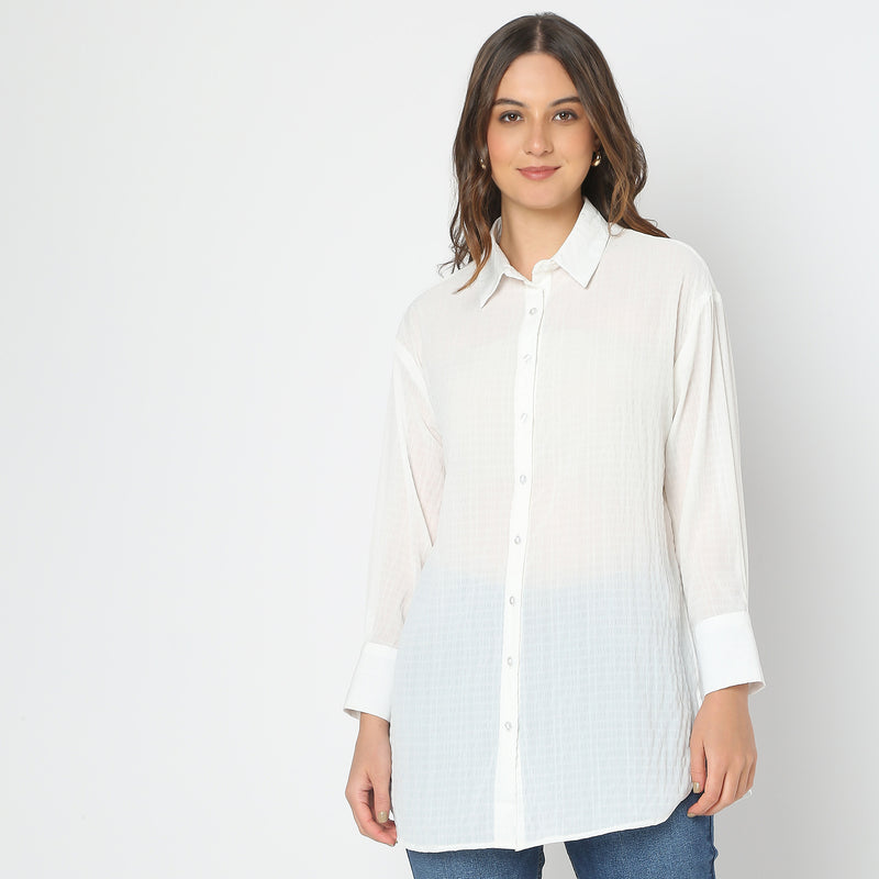 Regular Fit Solid Tunic