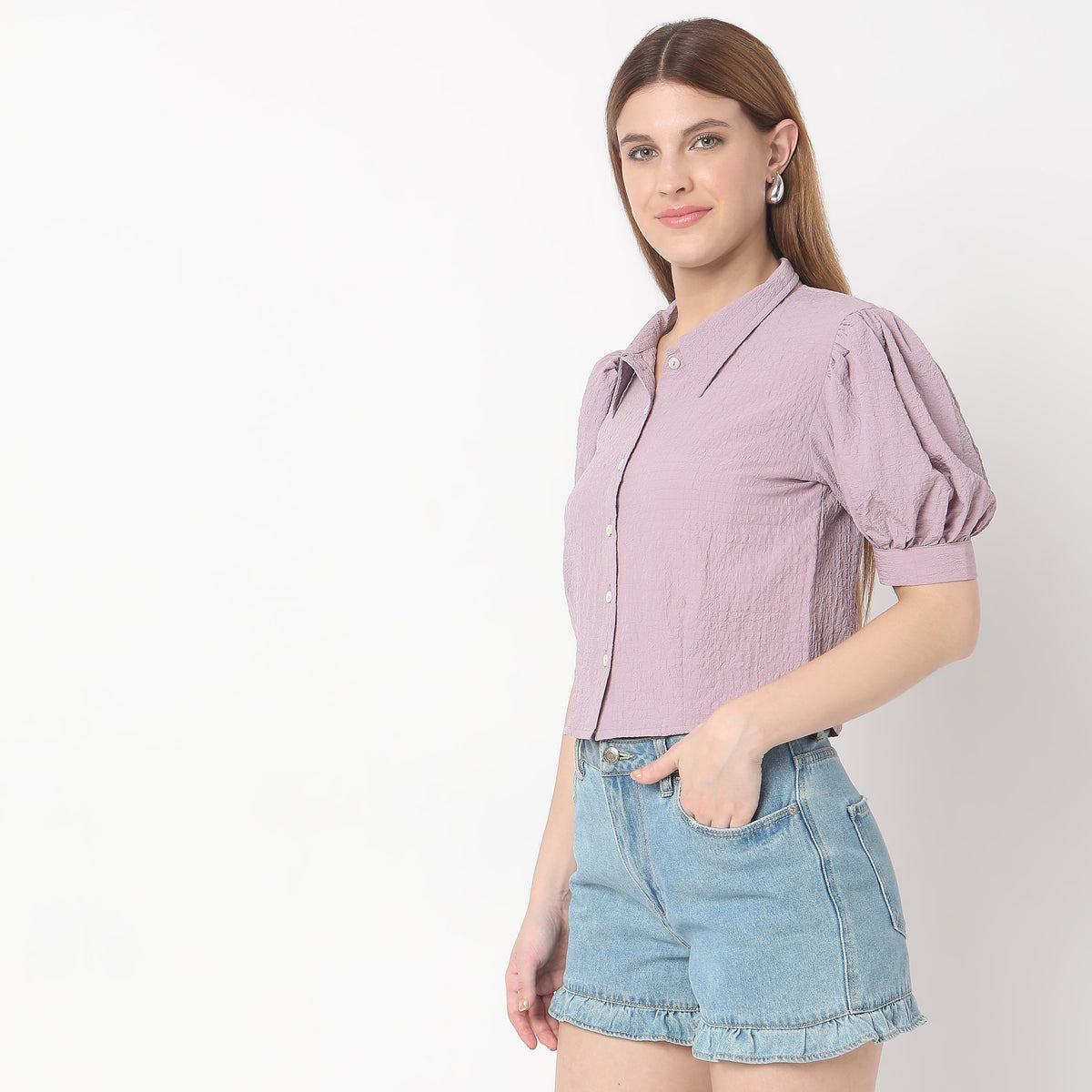 Regular Fit Solid Top