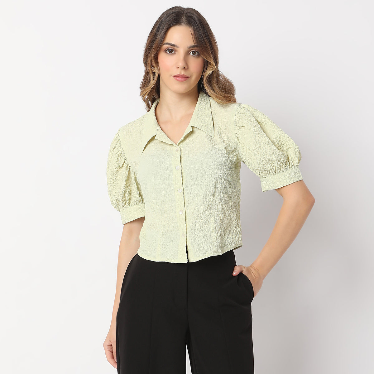 Regular Fit Solid Top