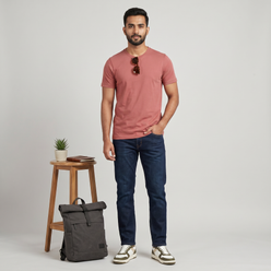 Regular Fit Solid T-Shirt