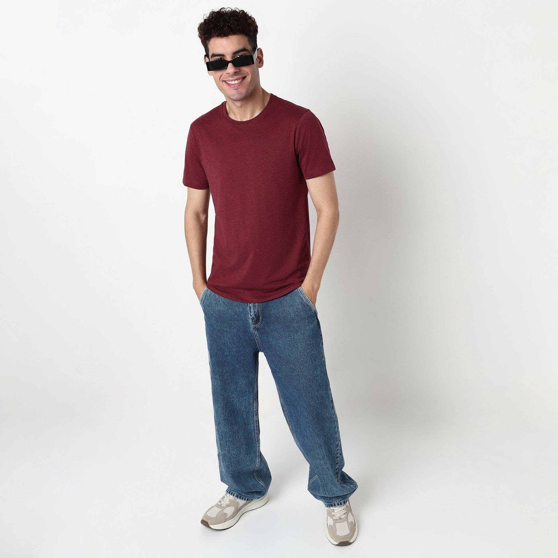 Regular Fit Solid T-Shirt