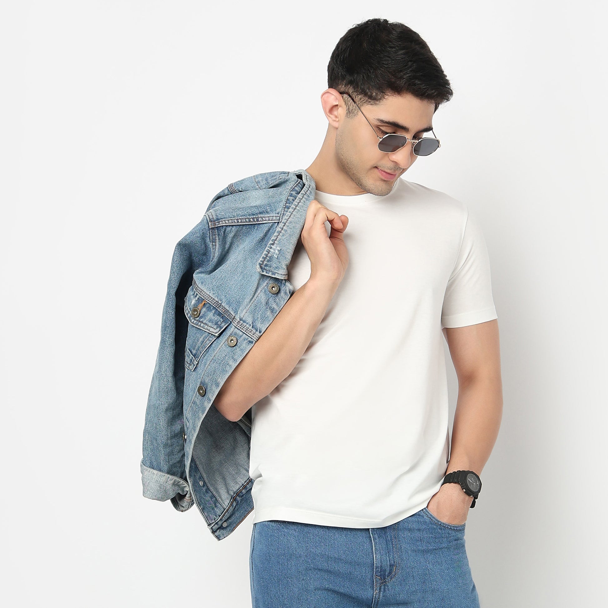 Regular Fit Solid T-Shirt