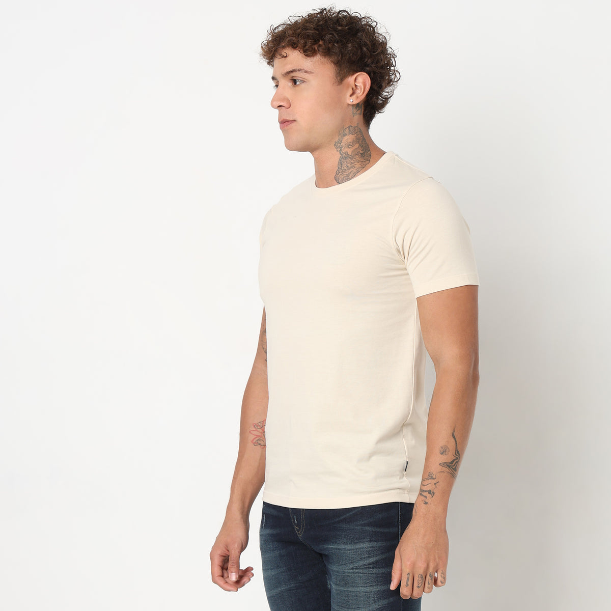 Regular Fit Solid T-Shirt