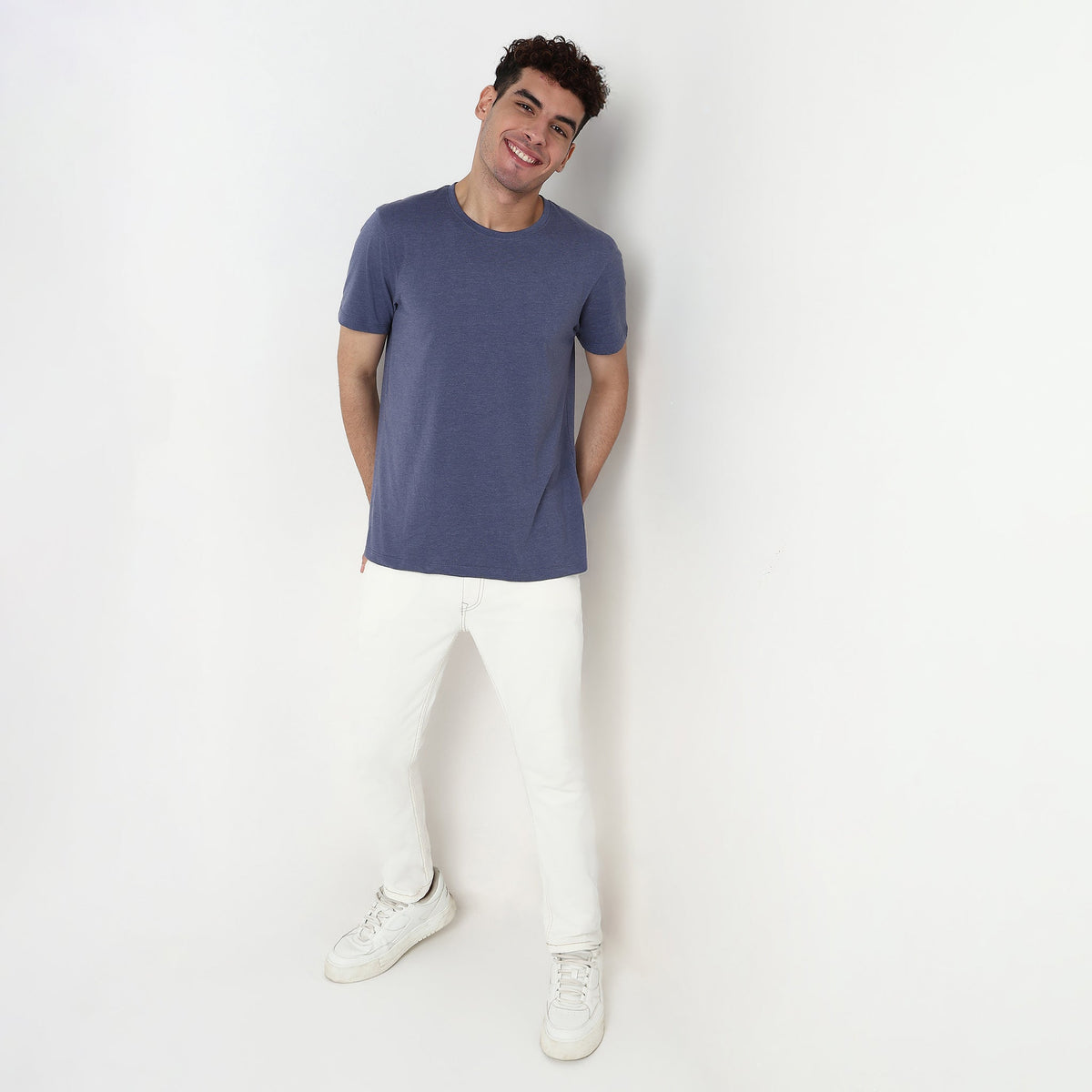 Regular Fit Solid T-Shirt