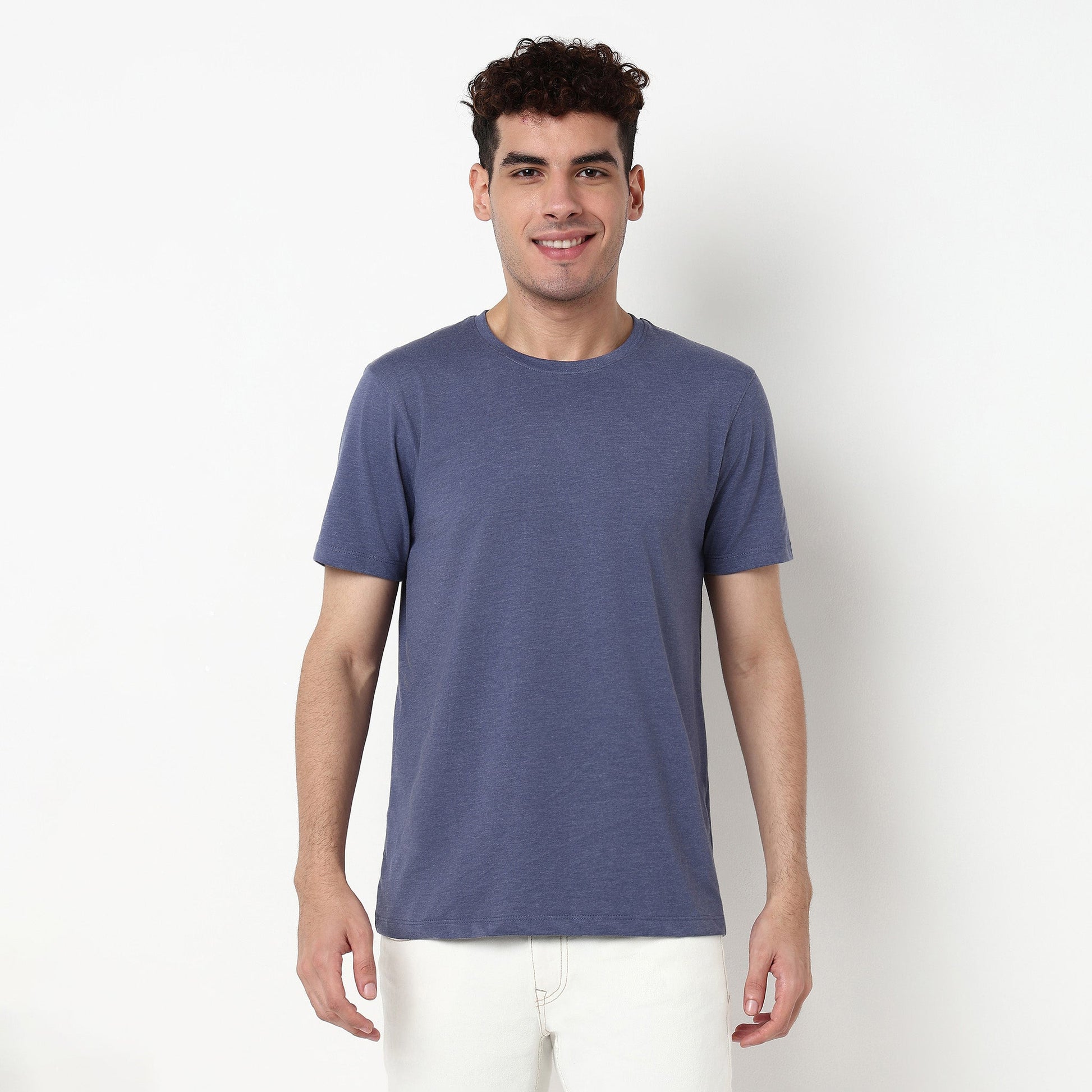Regular Fit Solid T-Shirt