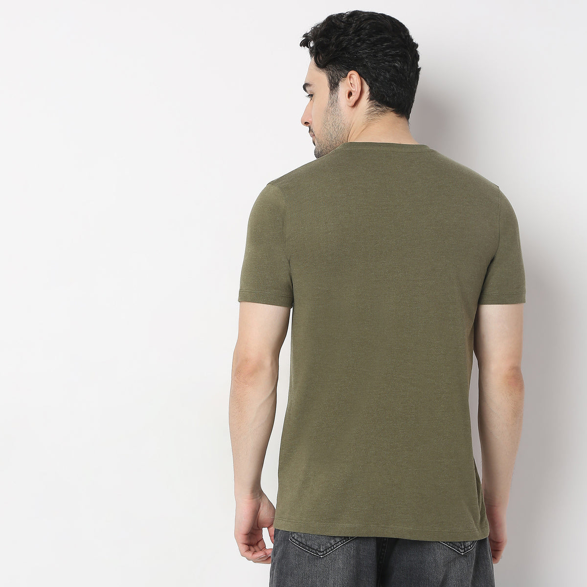 Regular Fit Solid T-Shirt