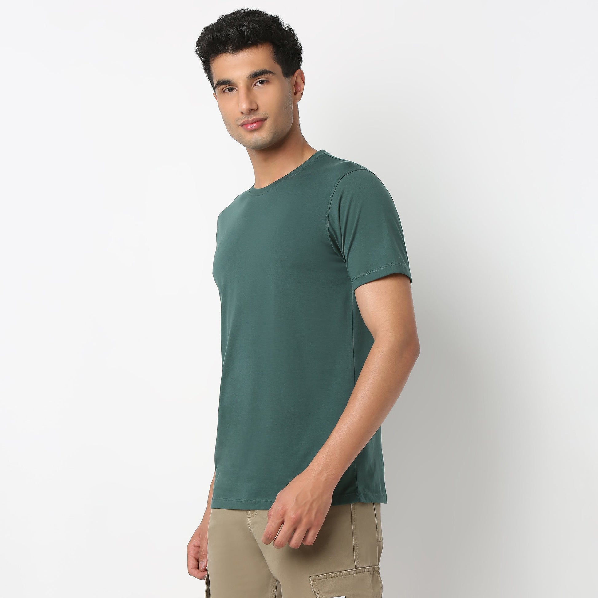 Regular Fit Solid T-Shirt