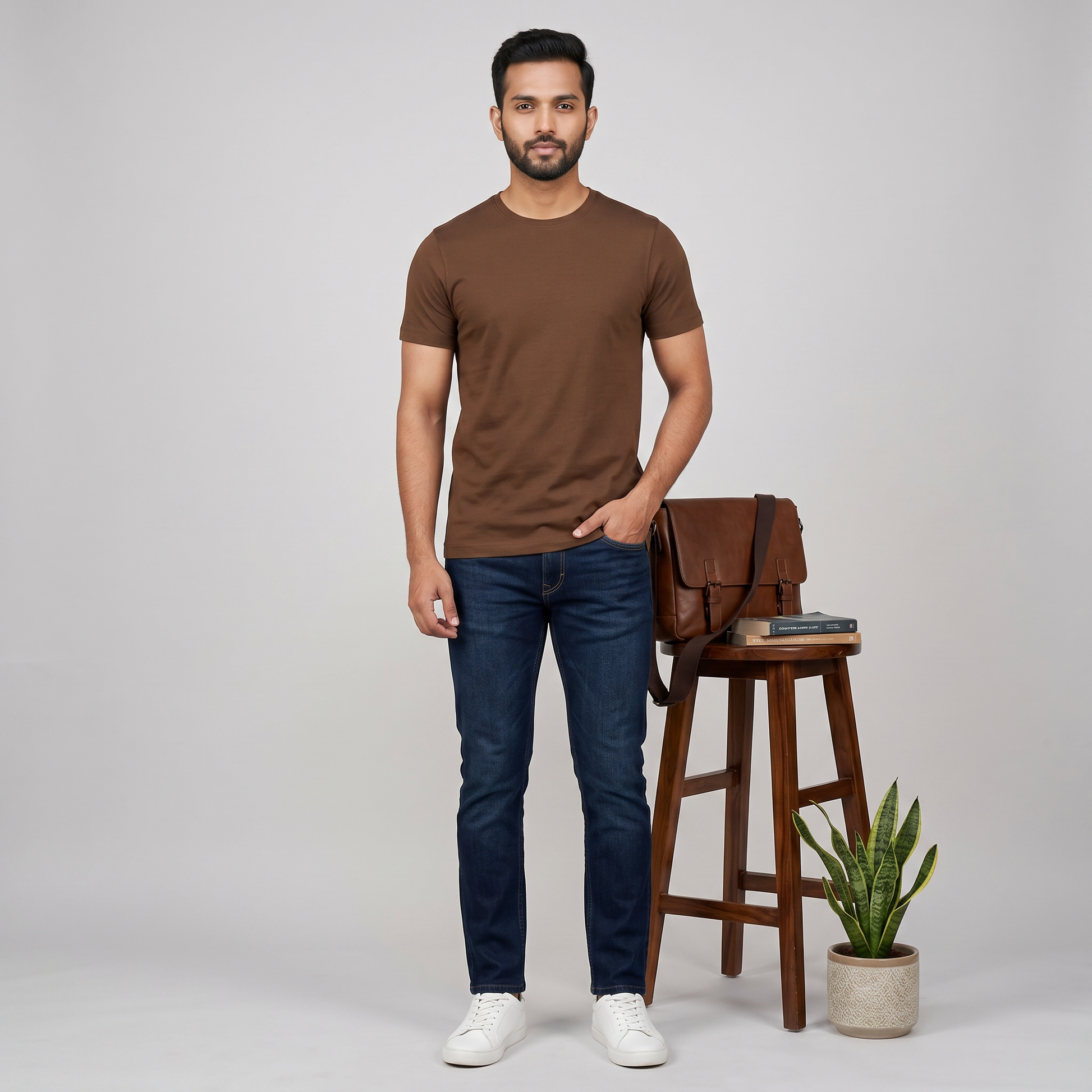 Regular Fit Solid T-Shirt