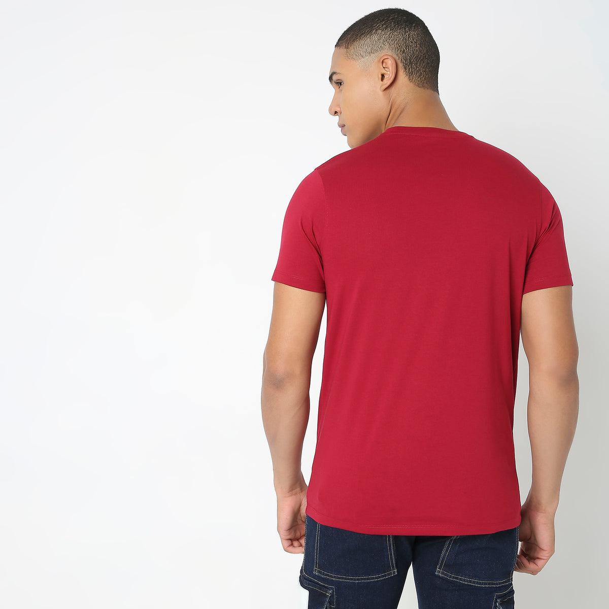 Regular Fit Solid T-Shirt