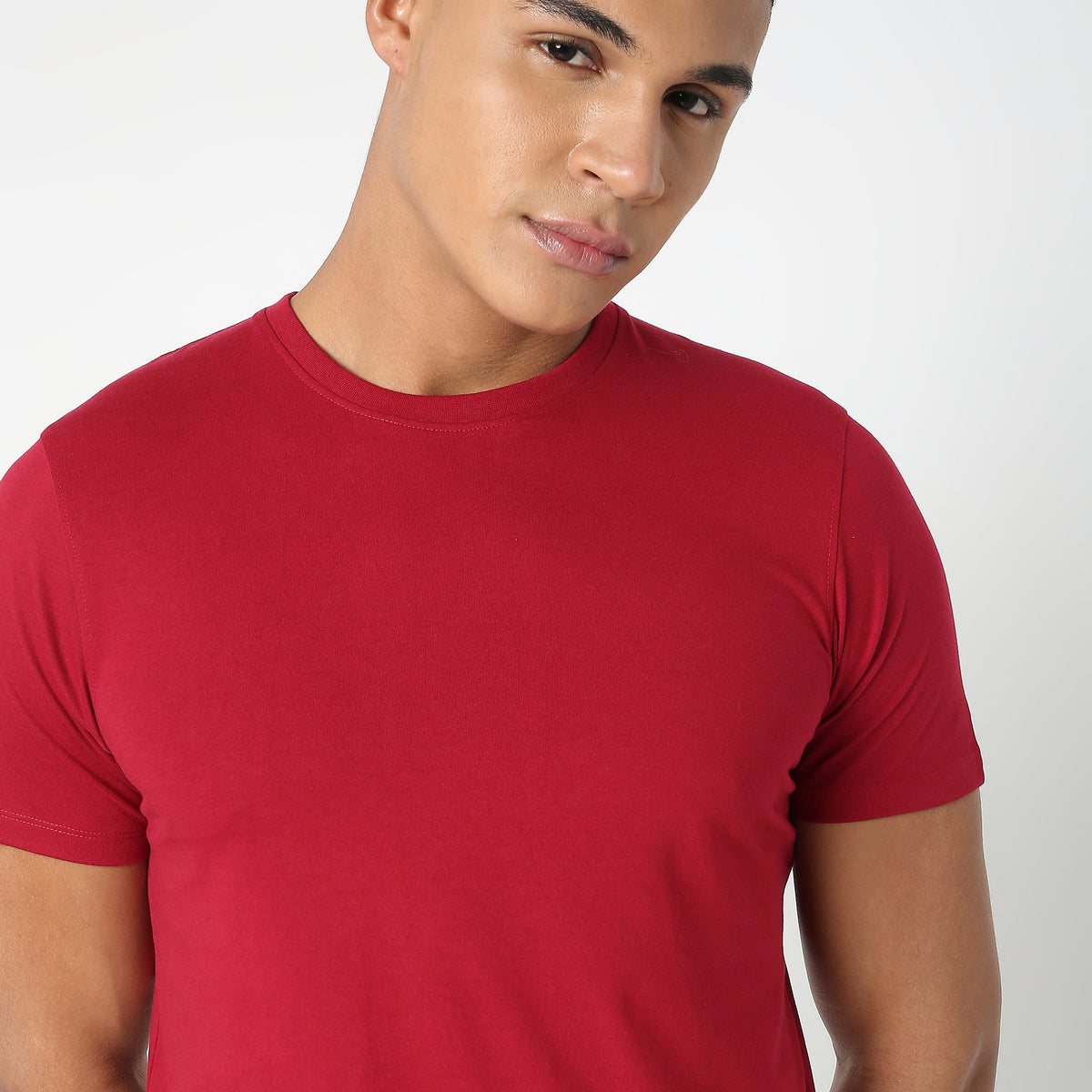 Regular Fit Solid T-Shirt