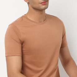 Regular Fit Solid T-Shirt