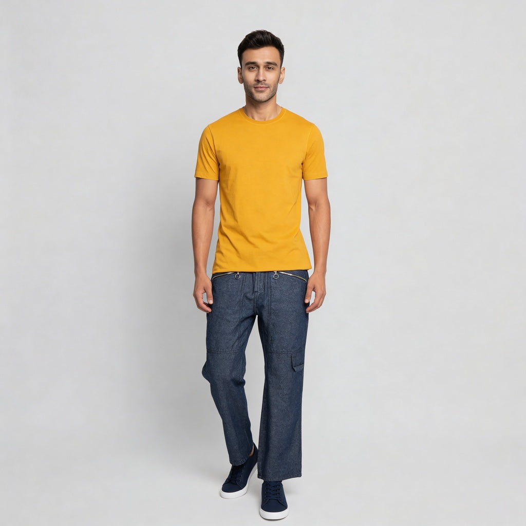 Regular Fit Solid T-Shirt