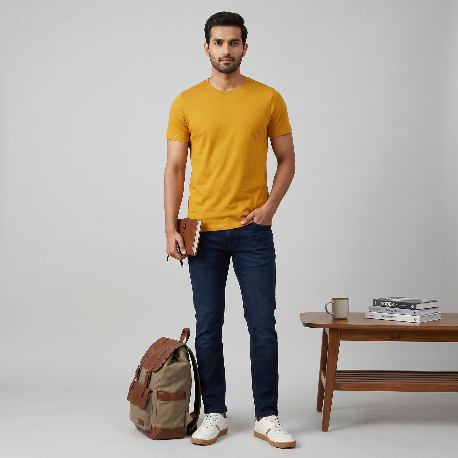 Regular Fit Solid T-Shirt