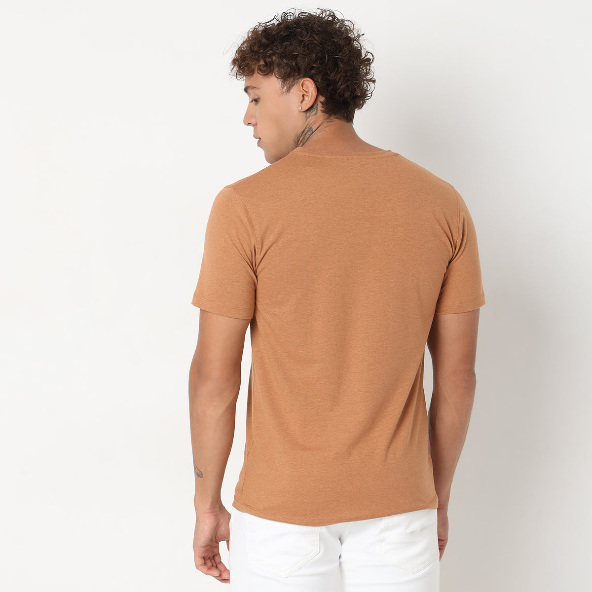 Regular Fit Solid T-Shirt