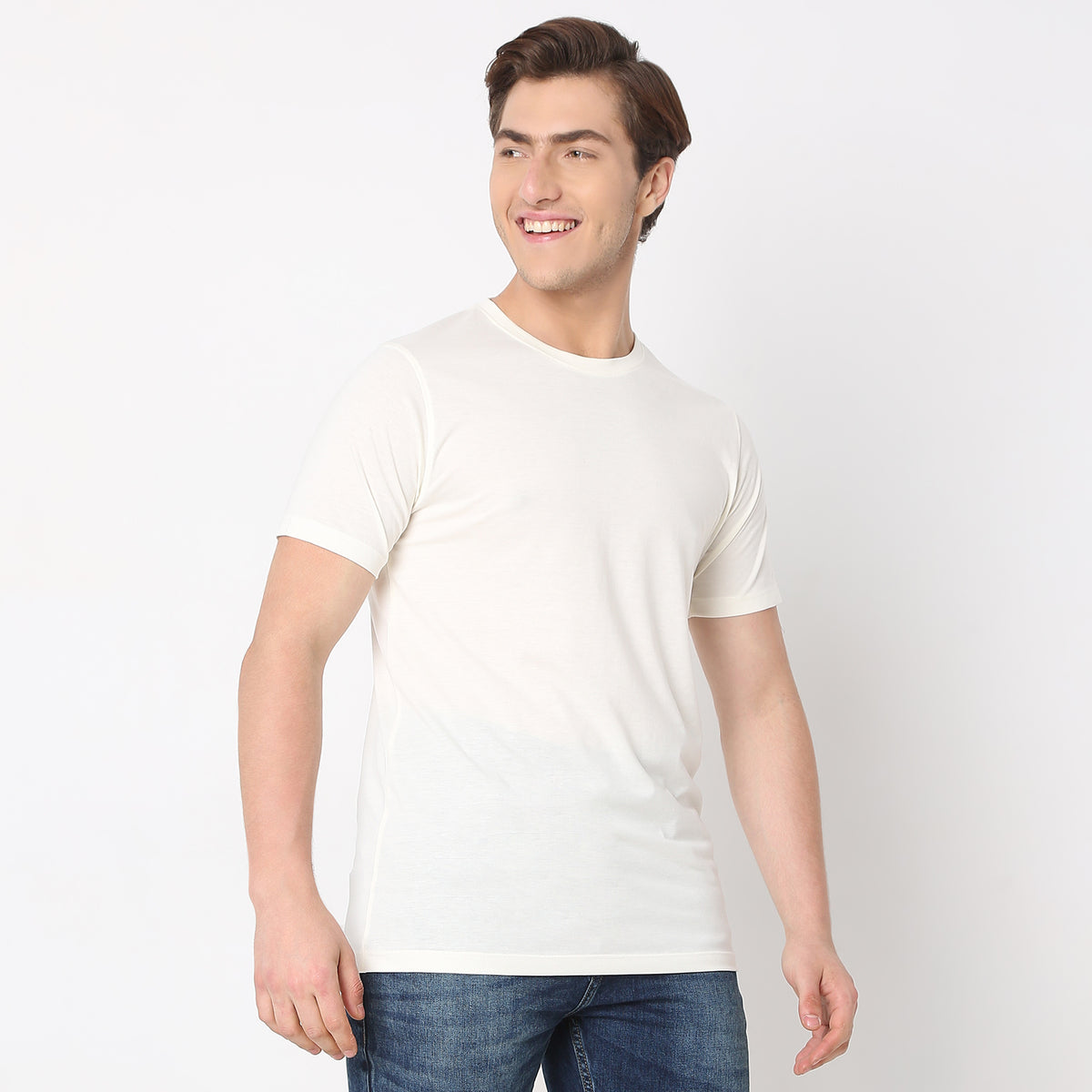 Regular Fit Solid T-Shirt