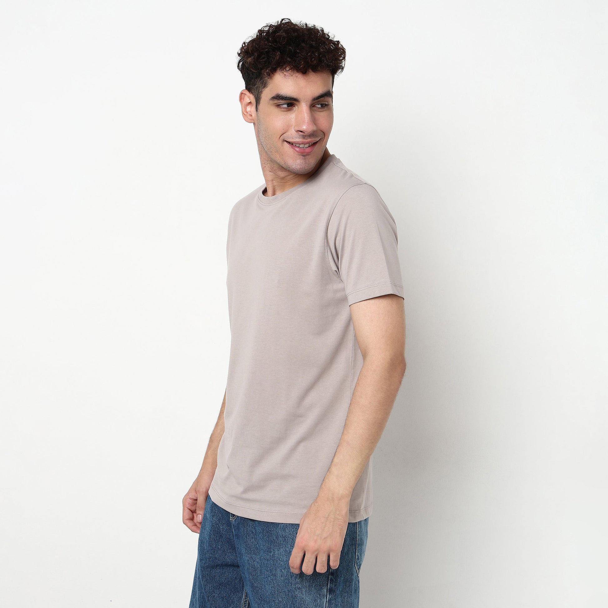 Regular Fit Solid T-Shirt