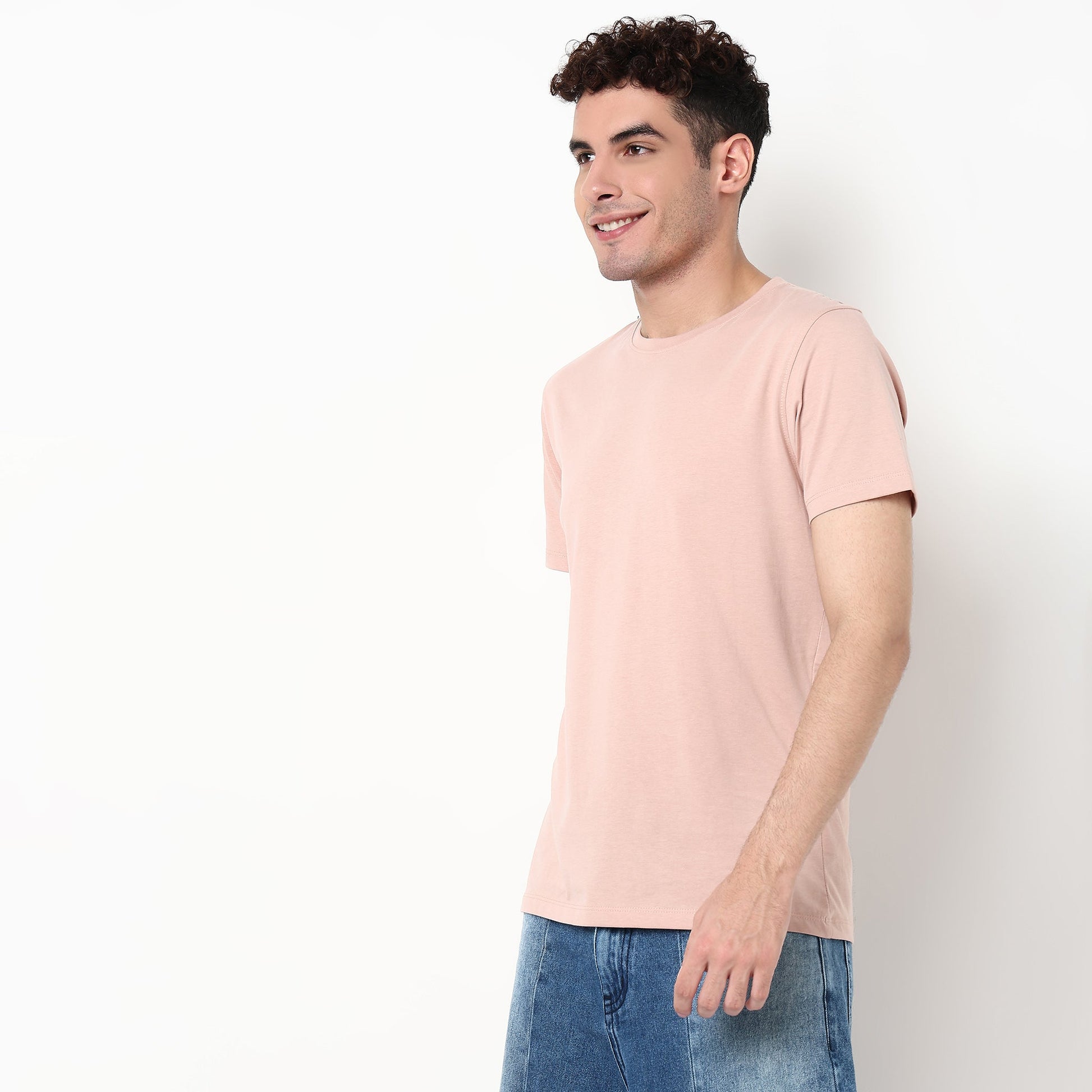 Regular Fit Solid T-Shirt