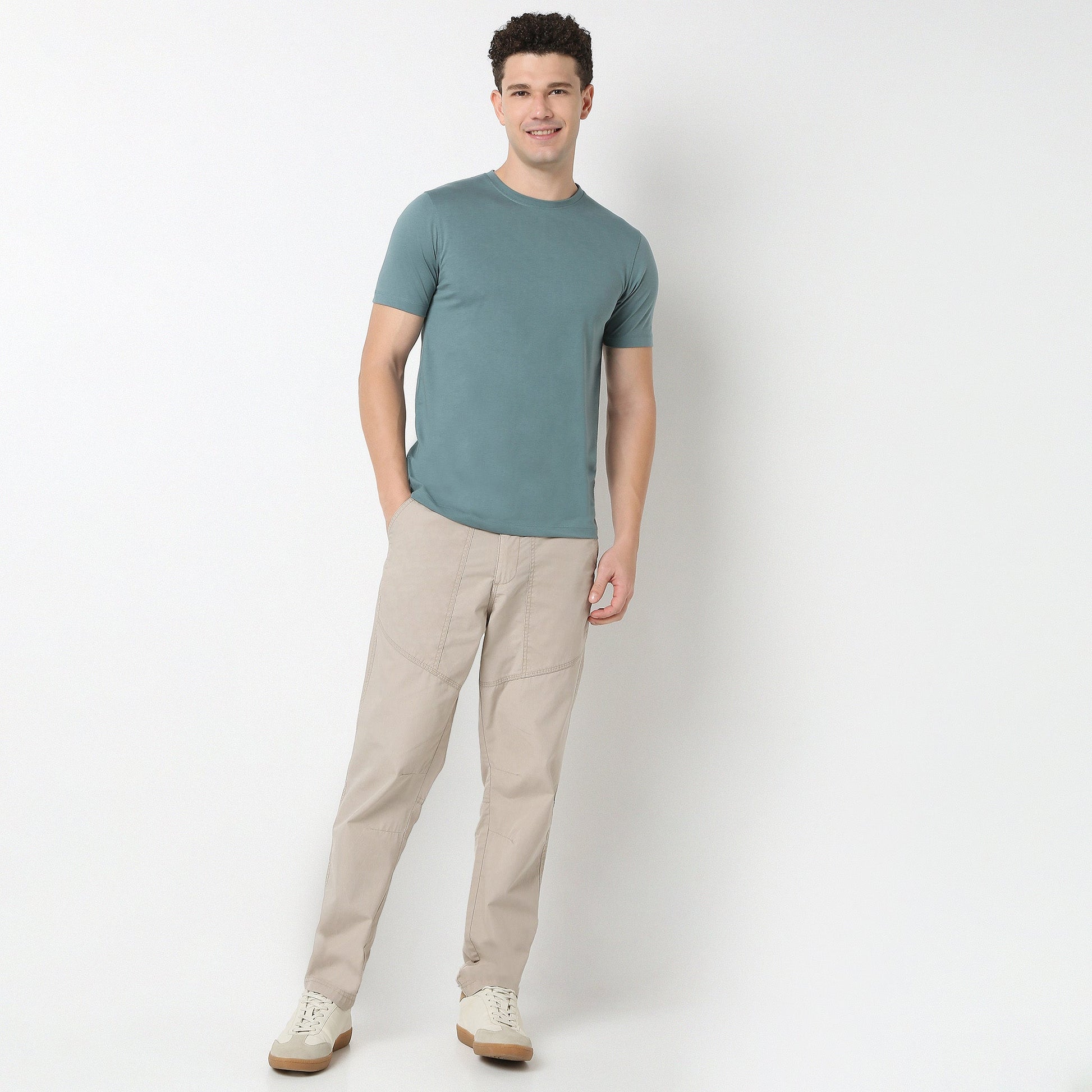 Regular Fit Solid T-Shirt