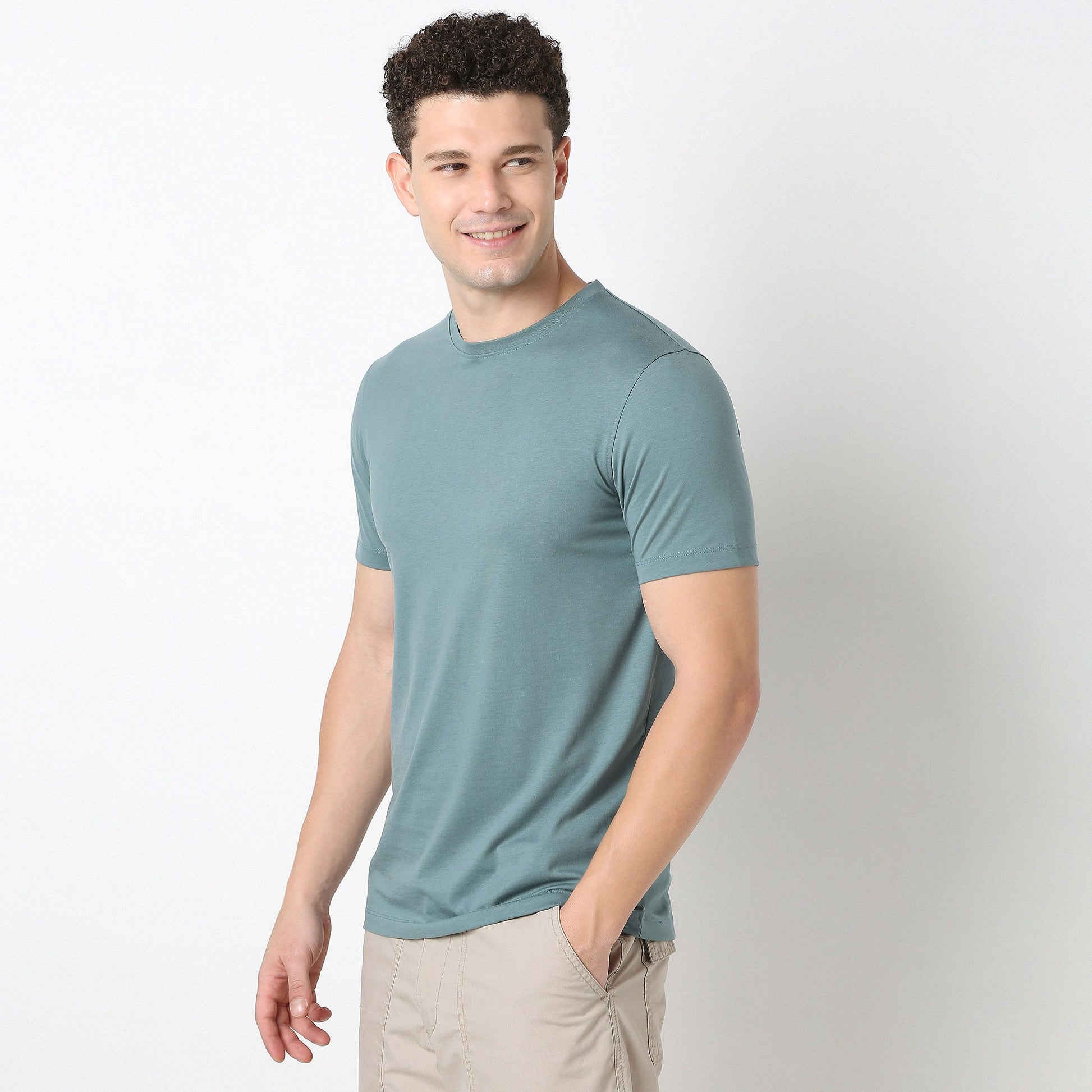 Regular Fit Solid T-Shirt