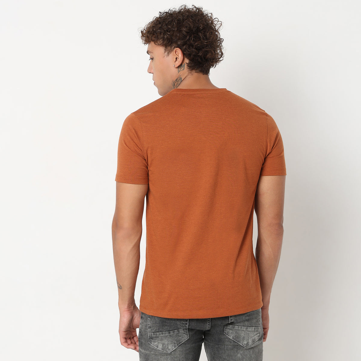 Regular Fit Solid T-Shirt