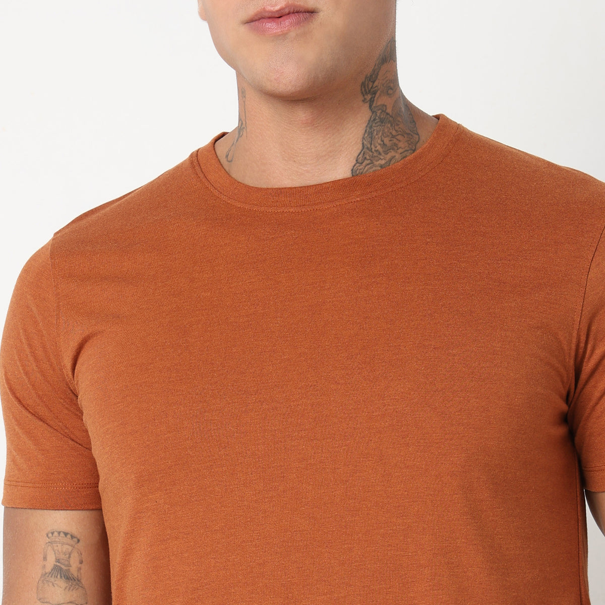 Regular Fit Solid T-Shirt